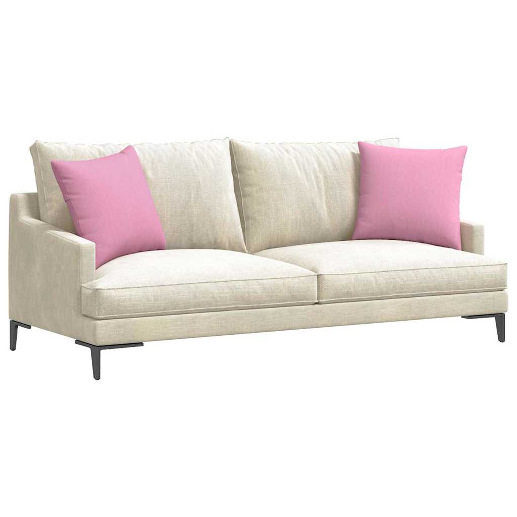 vidaXL Sofakissen 2 pcs Rosa 45 x 45 cm Stoff