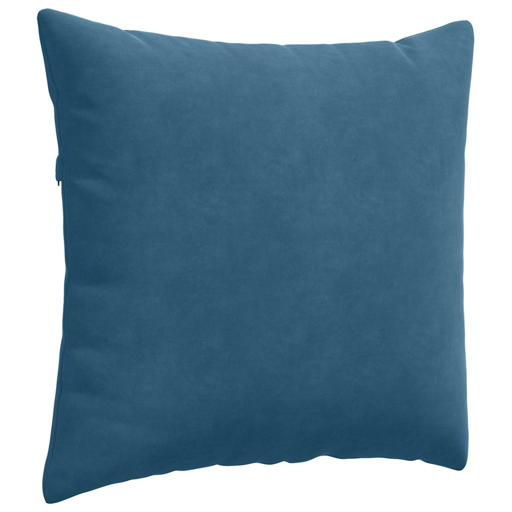 vidaXL Sofakissen 2 Stück Blau 45 x 45 cm Cordstoff