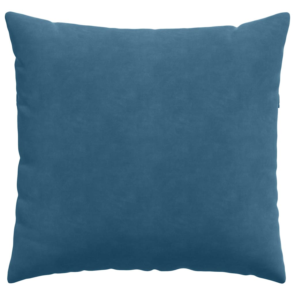vidaXL Sofakissen 2 Stück Blau 45 x 45 cm Cordstoff