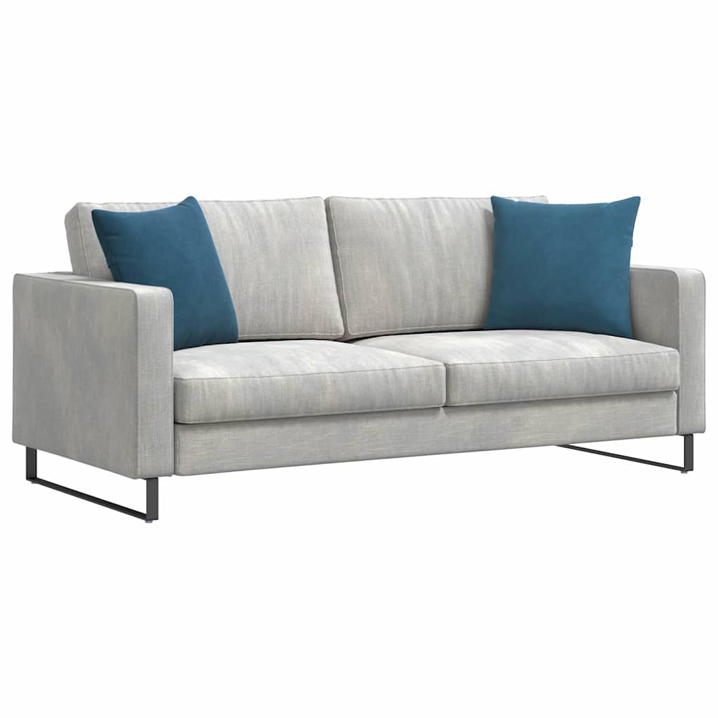 vidaXL Sofakissen 2 Stück Blau 45 x 45 cm Cordstoff