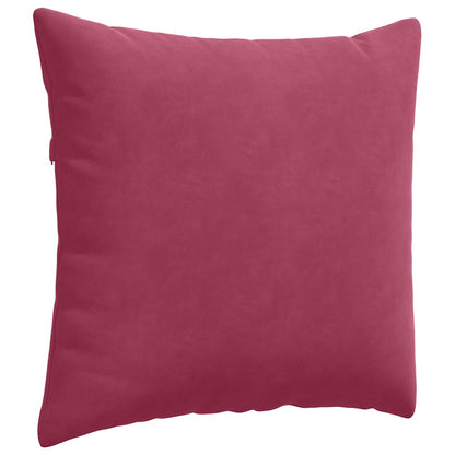 vidaXL Sofakissen 2 Stück Weinrot 45 x 45 cm Cordstoff