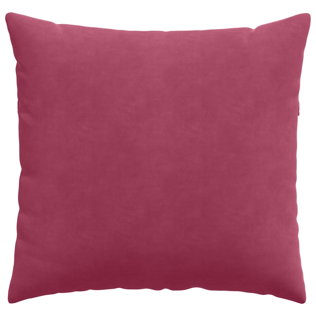 vidaXL Sofakissen 2 Stück Weinrot 45 x 45 cm Cordstoff