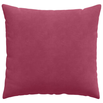 vidaXL Sofakissen 2 Stück Weinrot 45 x 45 cm Cordstoff