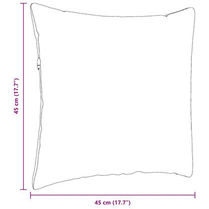 Sofakissen 2 Stück Schwarz 45 x 45 cm Cordstoff