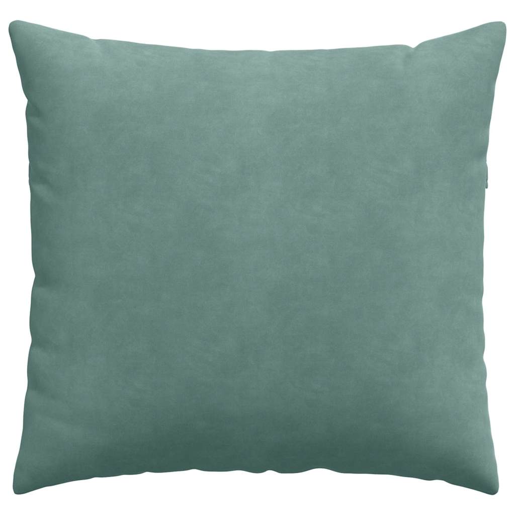 vidaXL Sofakissen 2 Stück Meergrün 45 x 45 cm Cordstoff
