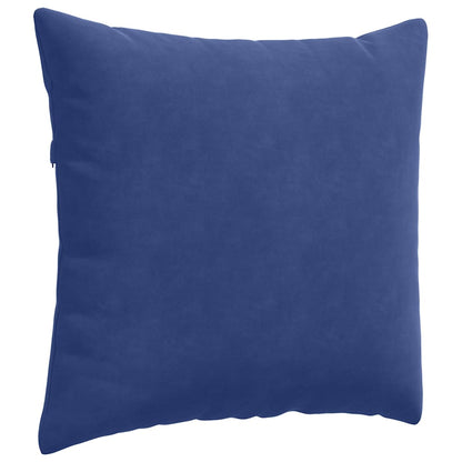 vidaXL Sofakissen 2 Stück Polizeiblau 45 x 45 cm Cordstoff