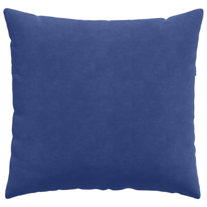 vidaXL Sofakissen 2 Stück Polizeiblau 45 x 45 cm Cordstoff