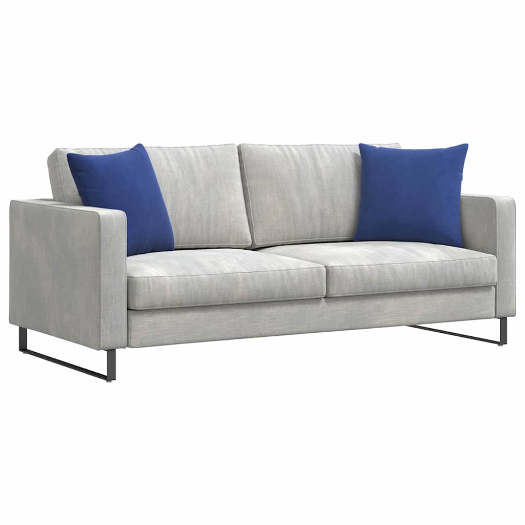 vidaXL Sofakissen 2 Stück Polizeiblau 45 x 45 cm Cordstoff