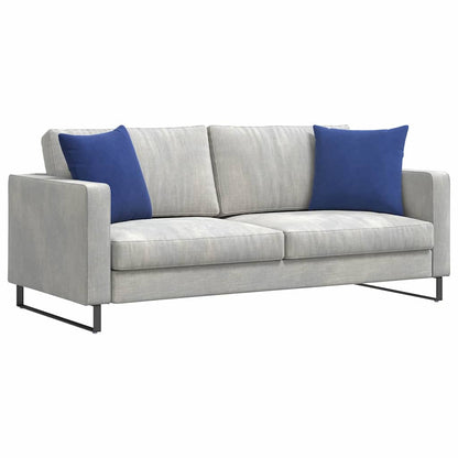 vidaXL Sofakissen 2 Stück Polizeiblau 45 x 45 cm Cordstoff
