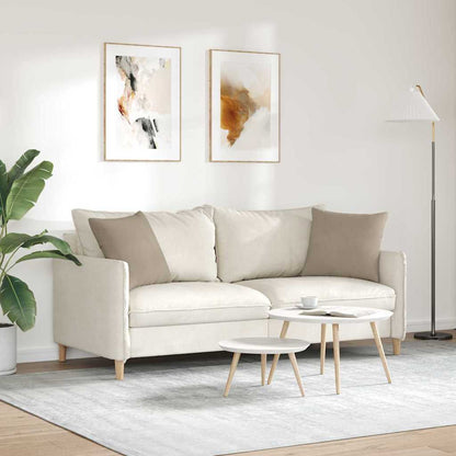 vidaXL Sofakissen 2 Stück Taupe 45 x 45 cm Stoff