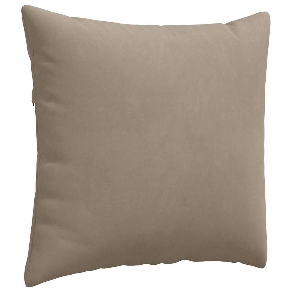 vidaXL Sofakissen 2 Stück Taupe 45 x 45 cm Stoff