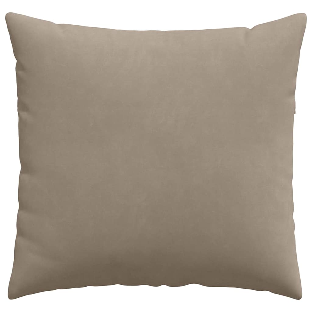 vidaXL Sofakissen 2 Stück Taupe 45 x 45 cm Stoff