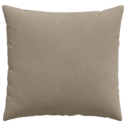 vidaXL Sofakissen 2 Stück Taupe 45 x 45 cm Stoff