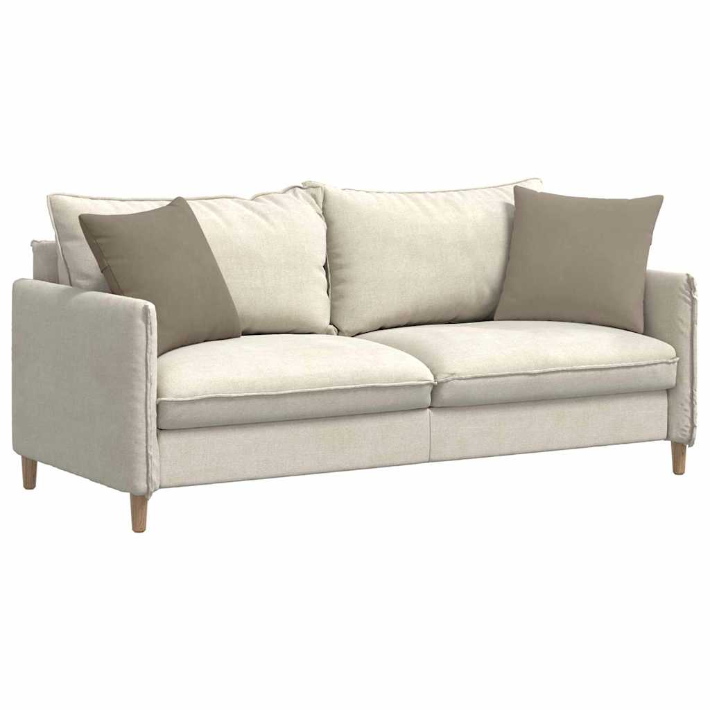 vidaXL Sofakissen 2 Stück Taupe 45 x 45 cm Stoff