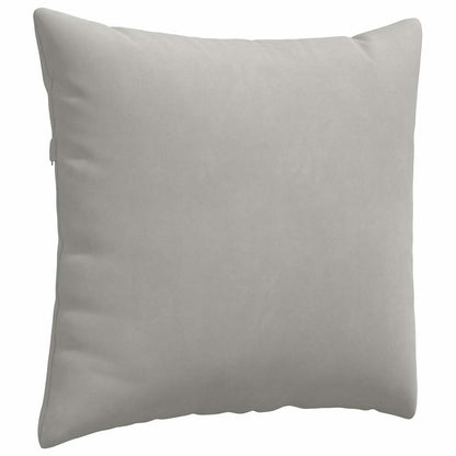 vidaXL Sofakissen 2 Stück Hellgrau 45 x 45 cm Stoff