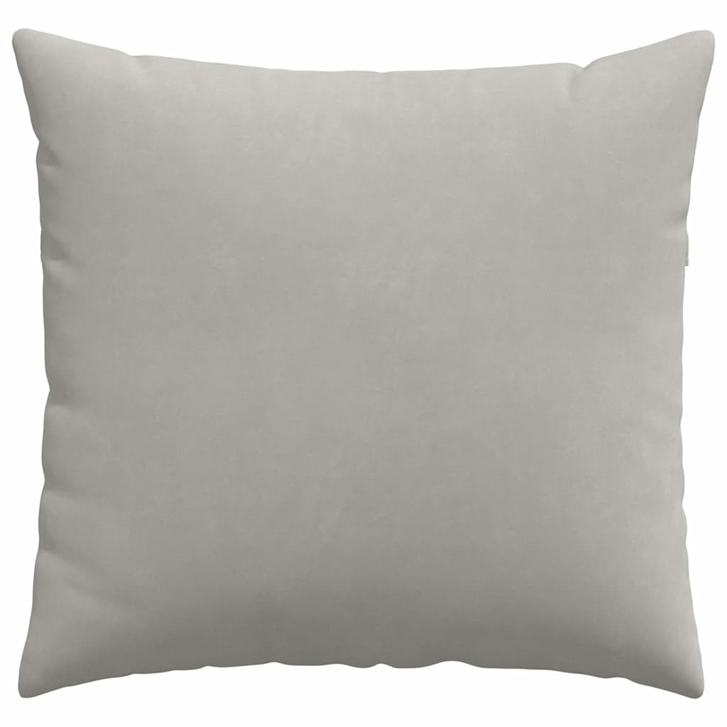 vidaXL Sofakissen 2 Stück Hellgrau 45 x 45 cm Stoff