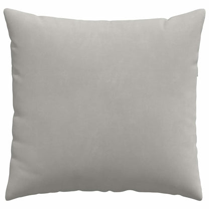 vidaXL Sofakissen 2 Stück Hellgrau 45 x 45 cm Stoff