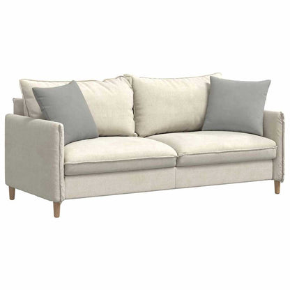 vidaXL Sofakissen 2 Stück Hellgrau 45 x 45 cm Stoff