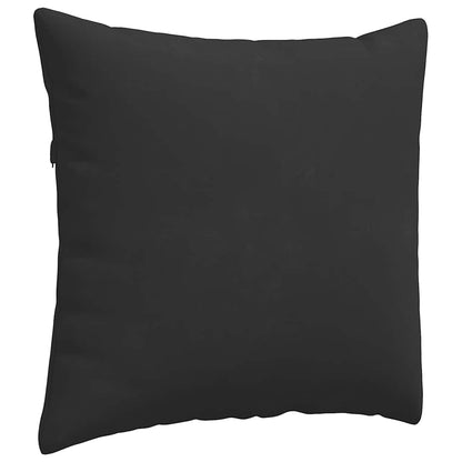 vidaXL Sofakissen 2 Stück Schwarz 45 x 45 cm Stoff