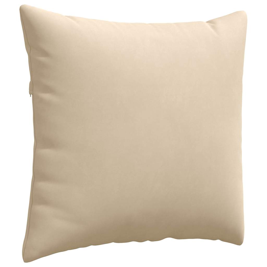 vidaXL Sofakissen 2 Stück Creme 45 x 45 cm Stoff