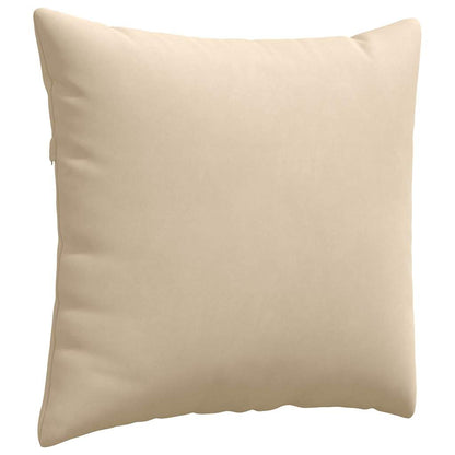 vidaXL Sofakissen 2 Stück Creme 45 x 45 cm Stoff