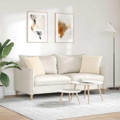 vidaXL Sofakissen 2 Stück Beige 45 x 45 cm Stoff