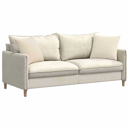 vidaXL Sofakissen 2 Stück Beige 45 x 45 cm Stoff