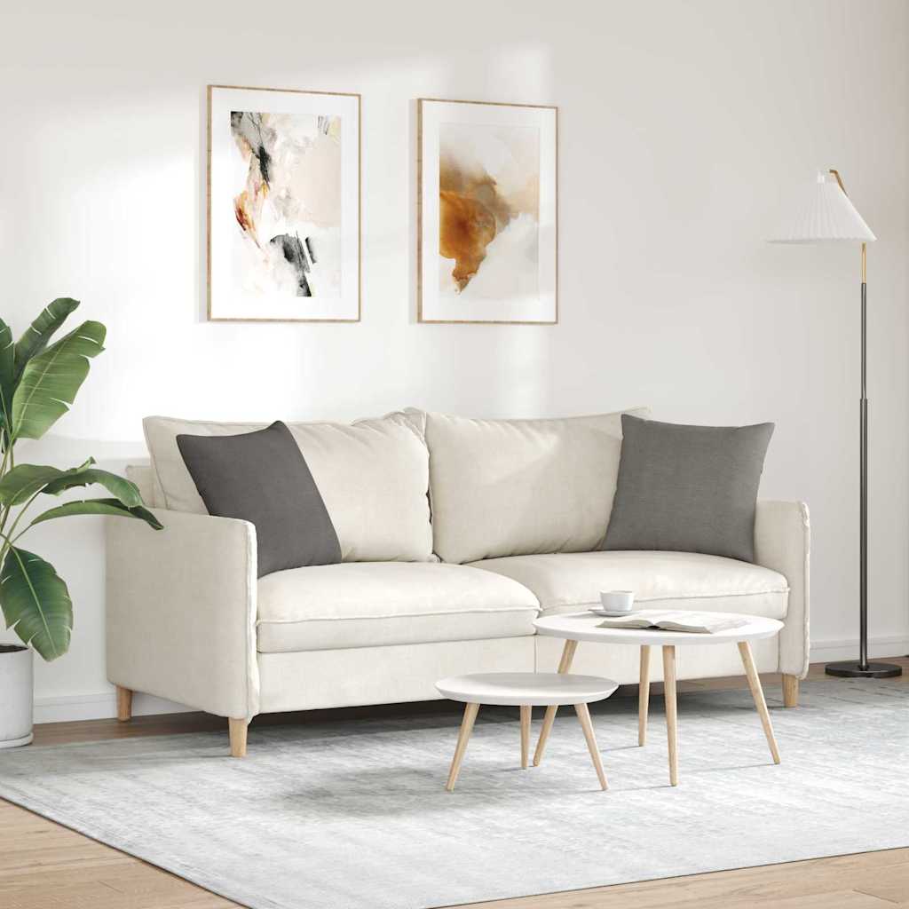 vidaXL Sofakissen 2 Stück Hellgrau 45 x 45 cm Cordstoff