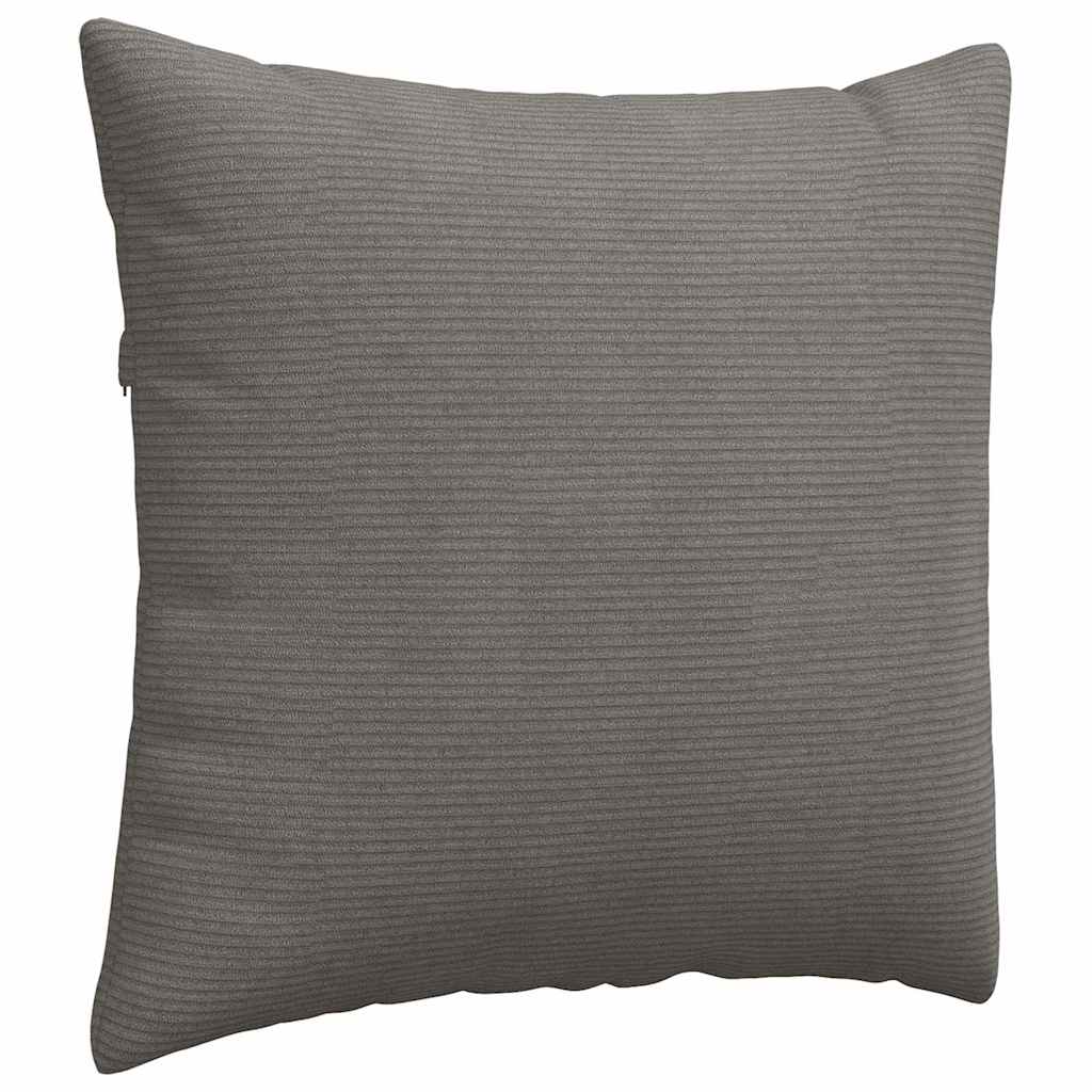 vidaXL Sofakissen 2 Stück Hellgrau 45 x 45 cm Cordstoff
