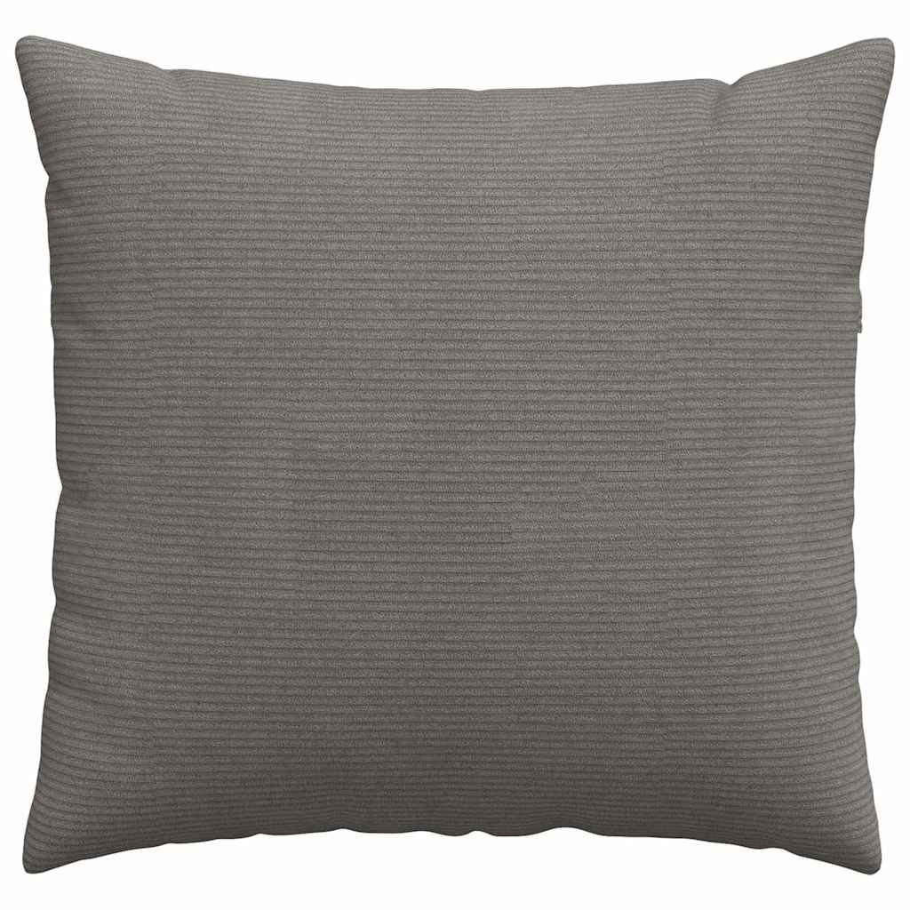 vidaXL Sofakissen 2 Stück Hellgrau 45 x 45 cm Cordstoff