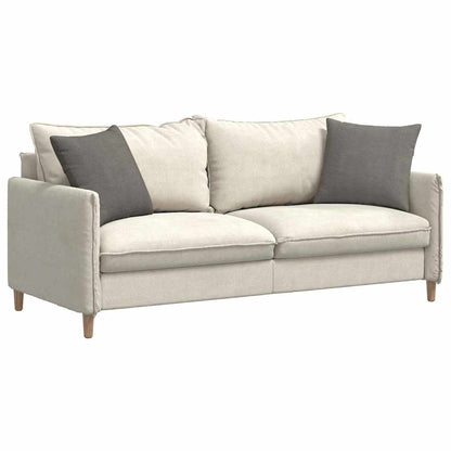 vidaXL Sofakissen 2 Stück Hellgrau 45 x 45 cm Cordstoff