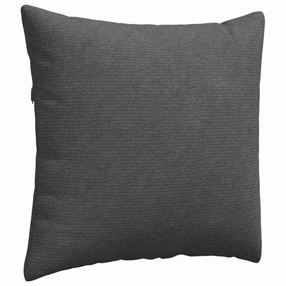 vidaXL Sofakissen 2 Stück Dunkelgrau 45 x 45 cm Cordstoff