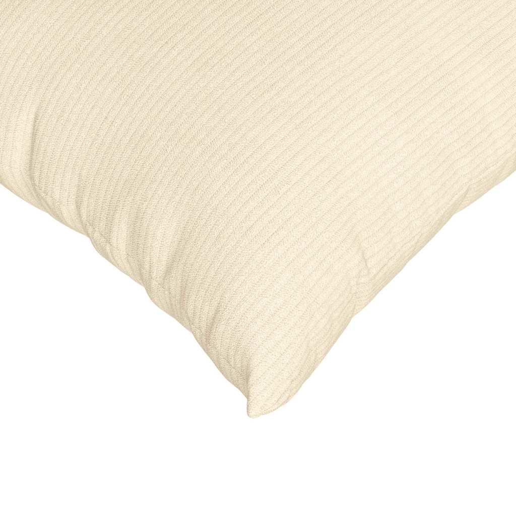 vidaXL Sofakissen 2 Stück Creme 45 x 45 cm Cordstoff