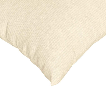 vidaXL Sofakissen 2 Stück Creme 45 x 45 cm Cordstoff