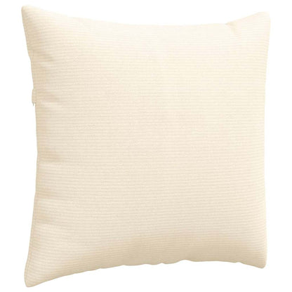 vidaXL Sofakissen 2 Stück Creme 45 x 45 cm Cordstoff