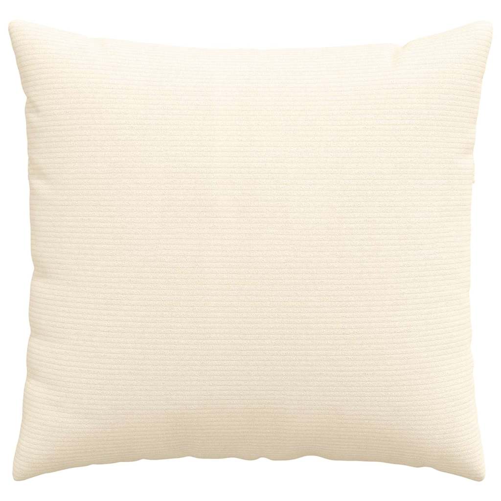 vidaXL Sofakissen 2 Stück Creme 45 x 45 cm Cordstoff