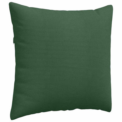 vidaXL Sofakissen 2 Stück Dunkelgrün 45 x 45 cm Cordstoff