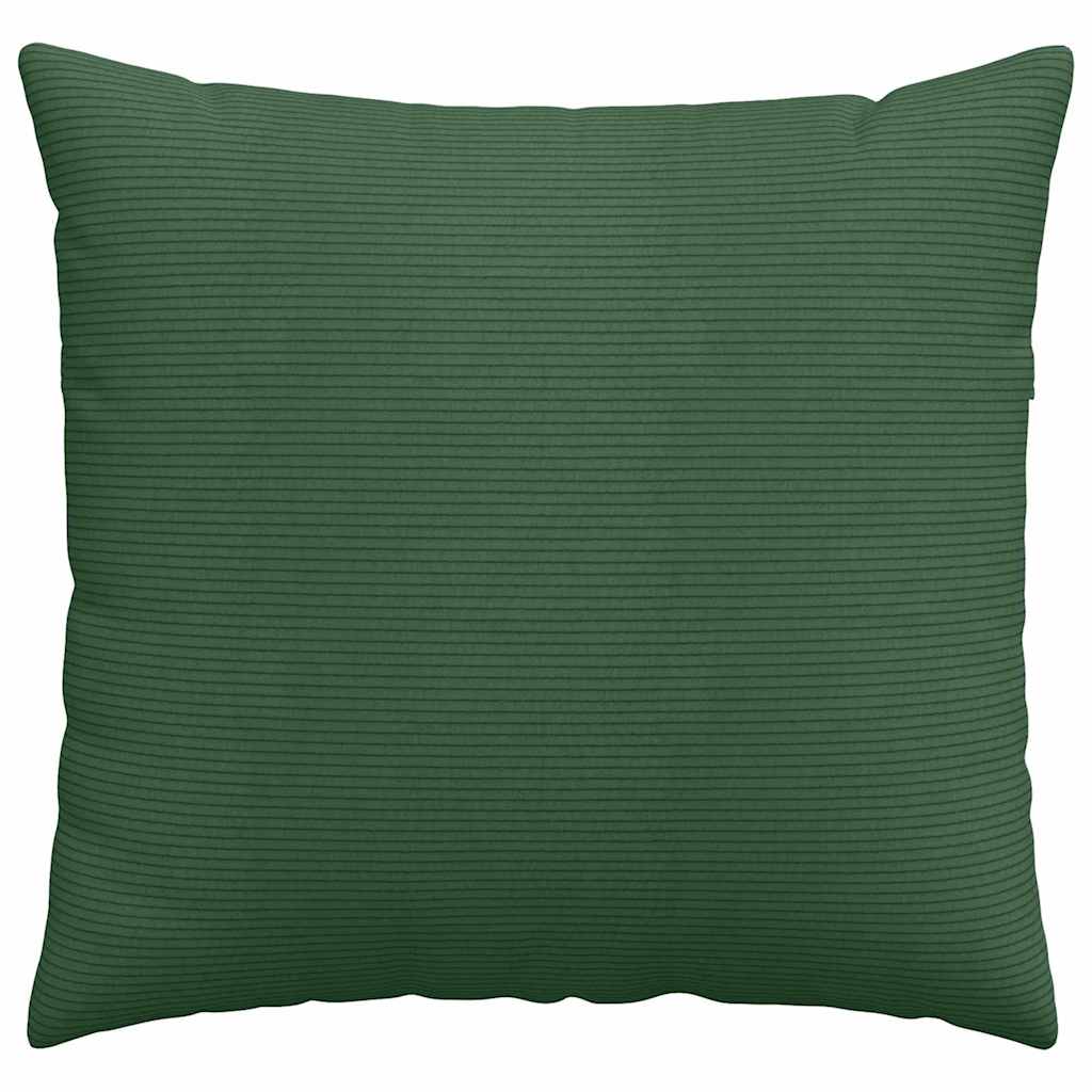 vidaXL Sofakissen 2 Stück Dunkelgrün 45 x 45 cm Cordstoff