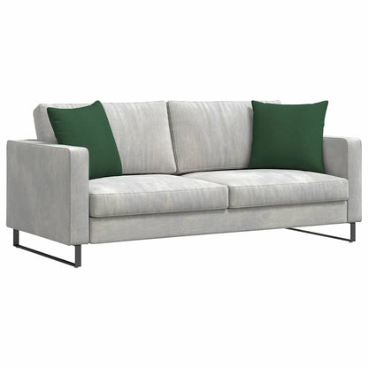 vidaXL Sofakissen 2 Stück Dunkelgrün 45 x 45 cm Cordstoff