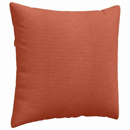 vidaXL Sofakissen 2 Stück Rot-Orange 45 x 45 cm Cordstoff