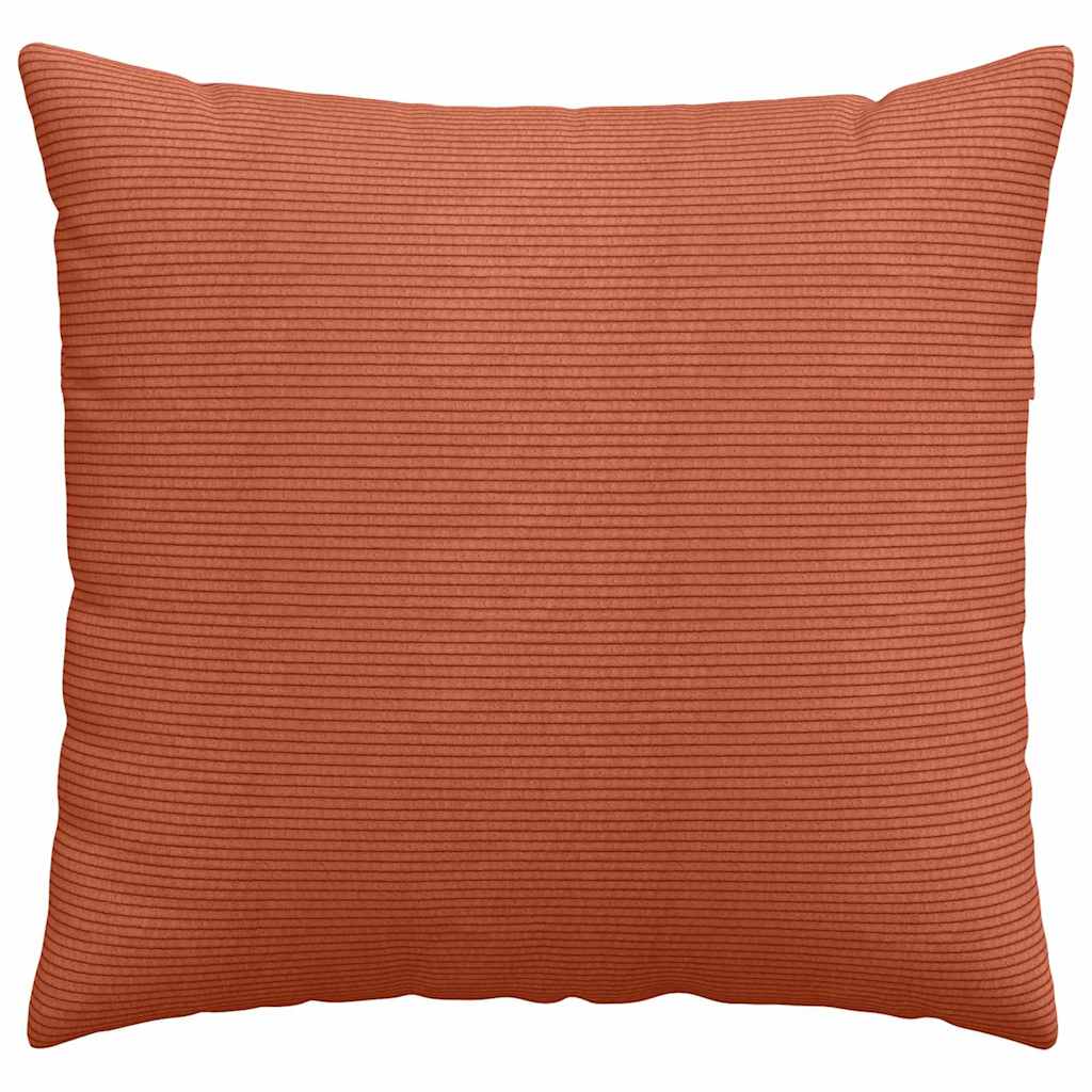vidaXL Sofakissen 2 Stück Rot-Orange 45 x 45 cm Cordstoff