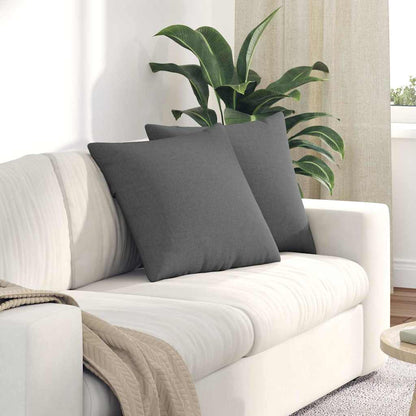 vidaXL Sofakissen 2 pcs Dunkelgrau 50 x 50 cm Stoff