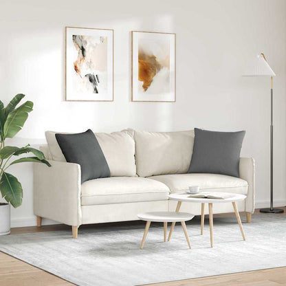 vidaXL Sofakissen 2 pcs Dunkelgrau 50 x 50 cm Stoff