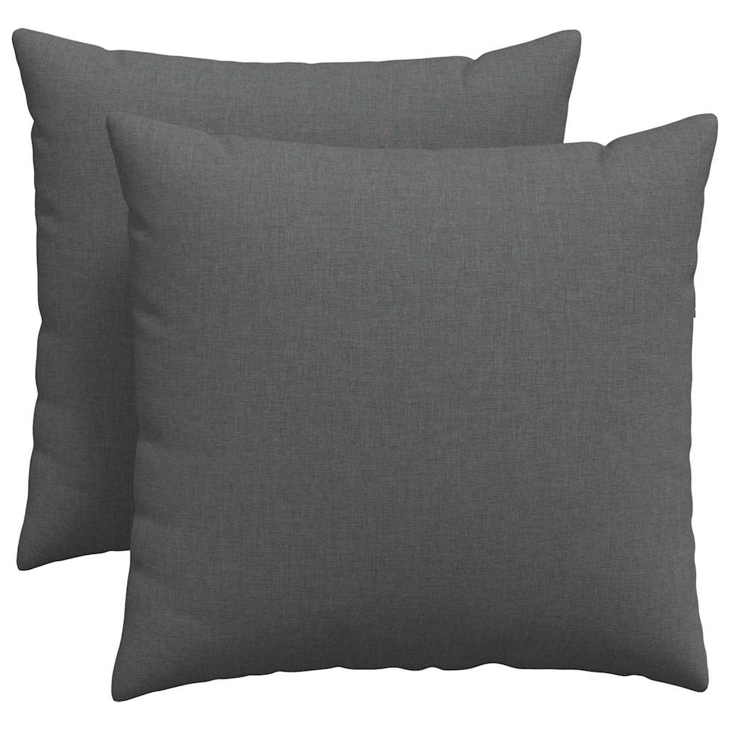 vidaXL Sofakissen 2 pcs Dunkelgrau 50 x 50 cm Stoff