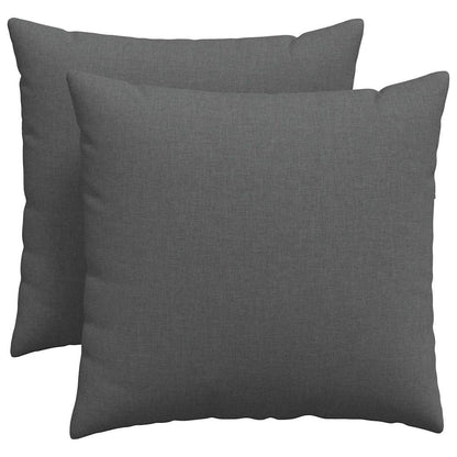 vidaXL Sofakissen 2 pcs Dunkelgrau 50 x 50 cm Stoff