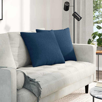 vidaXL Sofakissen 2 pcs Blau 50 x 50 cm Stoff