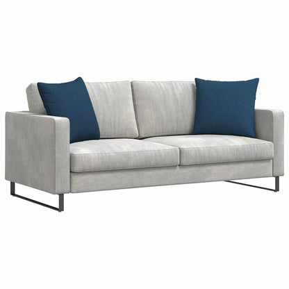 vidaXL Sofakissen 2 pcs Blau 50 x 50 cm Stoff