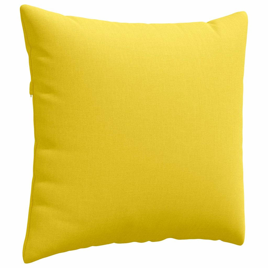 vidaXL Sofakissen 2 pcs Helles Gelb 50 x 50 cm Stoff