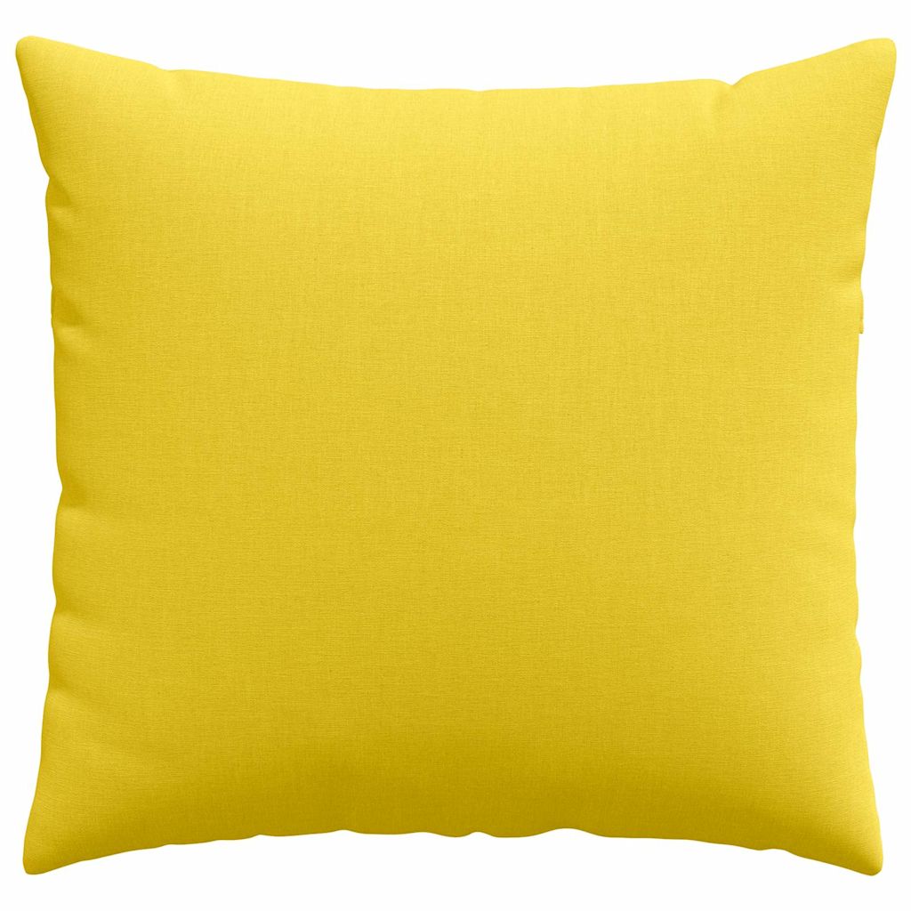 vidaXL Sofakissen 2 pcs Helles Gelb 50 x 50 cm Stoff