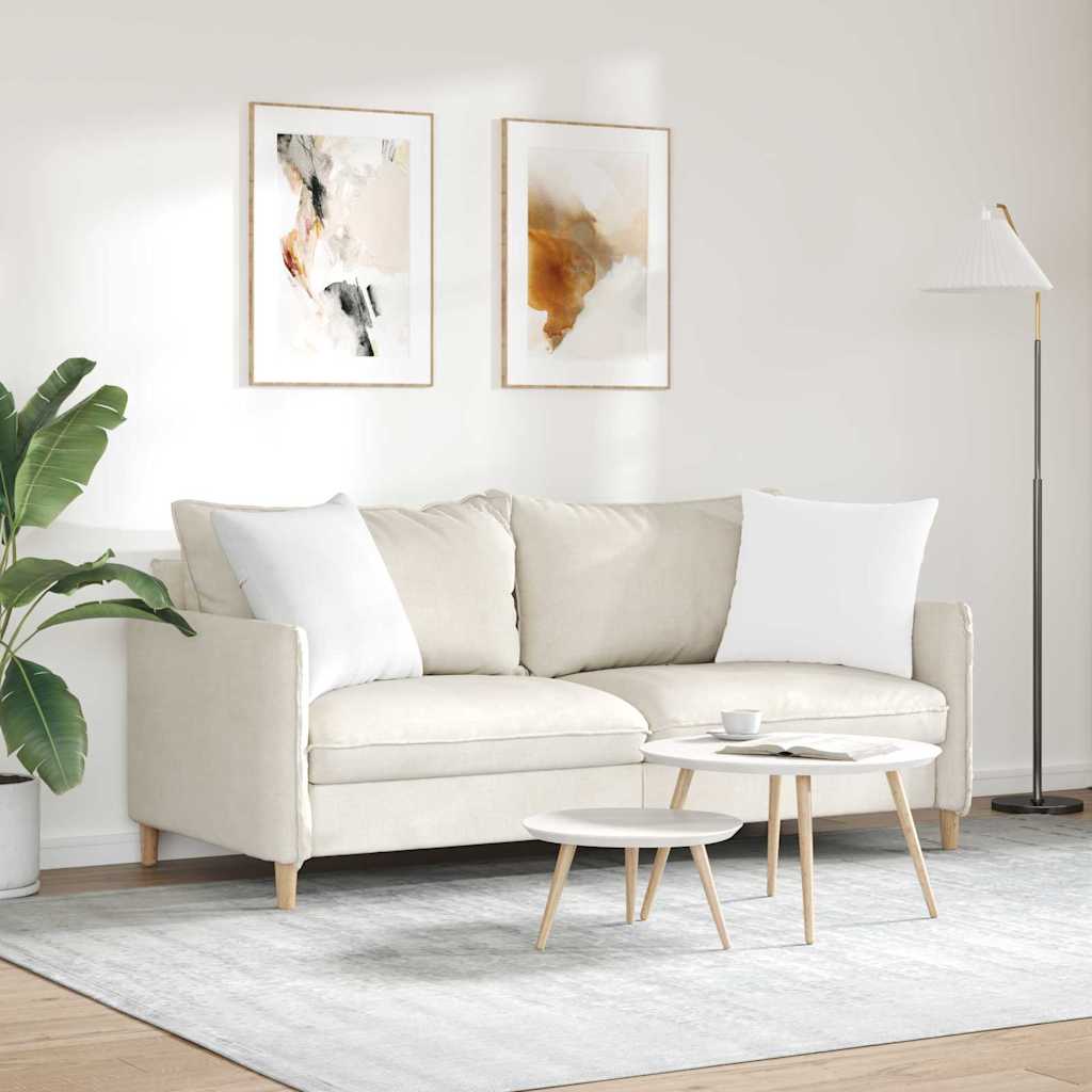 vidaXL Sofakissen 2 pcs Weiß 50 x 50 cm Stoff